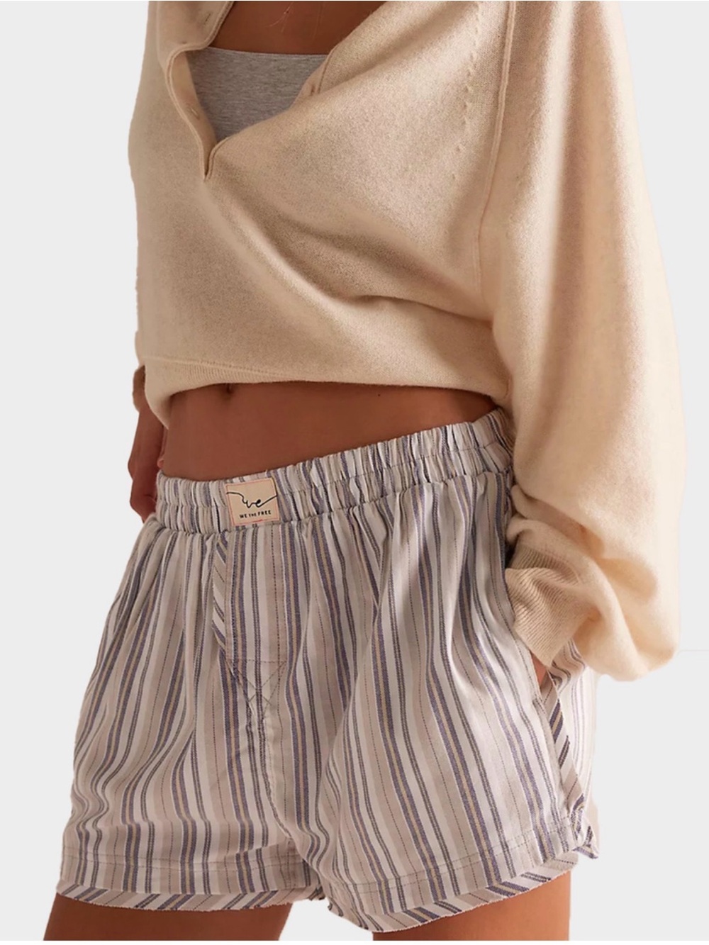 Free people day to day flannel boxers